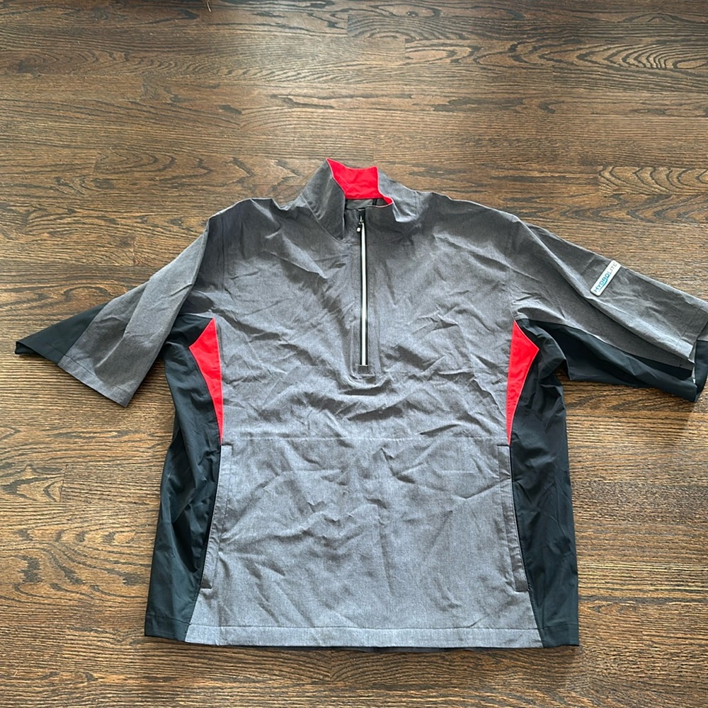 FootJoy DryJoys Men’s Short Sleeve Half-Zip Golf Jacket